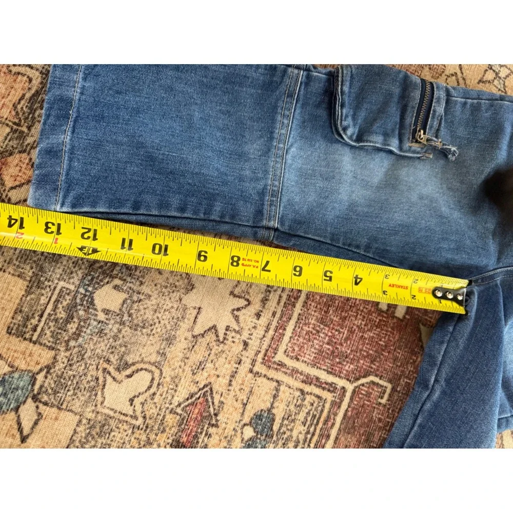 Old Navy Toddler Boys Denim Overalls Medium Wash‎ Cargo Pockets 4T Vintage 2004